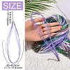 50Pcs 5 Colors Waxed Cord and Organza Ribbon Necklace Making NCOR-YW0001-02-3