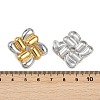 304 Stainless Steel Two Tone Stud Earrings EJEW-V014-05GP-3