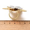 Flower 304 Stainless Steel Finger Rings RJEW-G339-02GP-3