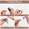   150Pcs 3 Styles Clear Glass Bottles MRMJ-PH0001-75-4