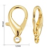 Zinc Alloy Lobster Claw Clasps LS-X-E107-G-4