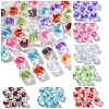 10Pcs Two Tone UV Plating Rainbow Iridescent Acrylic Beads TACR-YW0002-33A-2
