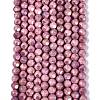 Ombre Effect Dyed Electroplate Opaque Glass Beads Strands EGLA-Q130-01A-15-2