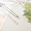 Bullet and Butterfly Pendant Necklaces Set for Women Gift NJEW-JN03652-4