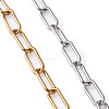304 Stainless Steel Paperclip Chain Bracelets BJEW-TA0003-04-4