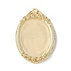 Brass Pendant Cabochon Settings KK-V005-01G-02-2