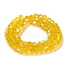 Transparent Electroplate Glass Beads Strands EGLA-A039-T2mm-B22-2