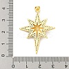 Rack Plating Brass Micro Pave Clear Cubic Zirconia Pendants X-KK-K341-72G-3