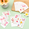 80 Sheets 4 Styles Butterfly Pattern Body Art Tattoos AJEW-SP0002-79-5