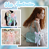Nylon Organza Ribbon & Plastic Imitation Pearl Beaded Bowknot Bag Ornament HJEW-PH02020-5