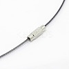 201 Stainless Steel Wire Necklace Cord TWIR-SW001-10-2