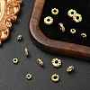 15Pcs 3 Styles Brass Cubic Zirconia Spacer Beads KK-CJ0003-84-5