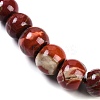 Natural Red Rainbow Jasper Rondelle Graduated Beaded Necklaces for Women Men NJEW-K388-02T-2