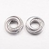 Tibetan Style Alloy Donut Bead Frames LS-TIBEB-5723-AS-NR-1