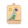 Tarot Alloy Enamel Pendants ENAM-A008-47KCG-03-1