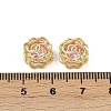 Brass Micro Pave Cubic Zirconia Beads KK-C093-08G-02-3