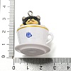Opaque Resin Puppy Pendants LS-RESI-G095-01A-3