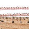 Baking Paint Synthetic Non-Magnetic Hematite Beads Strands G-H020-K01-12-2
