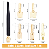 5Pcs Brass Fourtain Pen Nibs AJEW-FH0002-75-2
