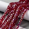 Electroplate Glass Beads Strands LS-EGLA-R030-4x4mm-04-1