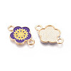 Alloy Enamel Connector Charms PALLOY-N181-15KCG-2