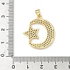Brass Micro Pave Cubic Zirconia Pendants KK-L239-017G-3
