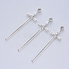 Tibetan Style Alloy Cabochons TIBE-R316-142AS-RS-1