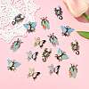 16Pcs 8 Styles Alloy Enamel Pendants ENAM-FS0003-95-7