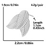 Fashionable Leaf Stud Earrings JI9097-1-1
