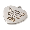 Non-Tarnish Valentine's Day 201 Stainless Steel Pendants STAS-L079-24P-03-2