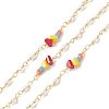 CCB Imitation Pearl & Glass Beaded Chains CHC-P009-13G-1