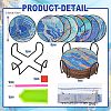 8Pcs Coaster DIY Diamond Painting Kit PW-WG56697-01-2