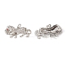 Brass Micro Pave Cubic Zirconia Charms KK-E068-VB301-1