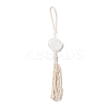 Natural Quartz Crystal Pendant Decorations HJEW-E579-01B-2