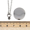 304 Stainless Steel Flat Round Pendant Pet Urn Ashes Necklaces LS-NJEW-S455-01P-6