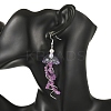 Dyed Natural Malaysia Jade Jellyfish Dangle Earrings for Women EJEW-JE07484-03-2