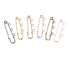 30Pcs 6 Colors Iron Safety Pins IFIN-CJ0001-56-3
