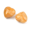 Natural Topaz Jade Heart Palm Stones G-P609-A04-01-2