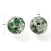 100Pcs 8mm Natural Green Spot Jasper Round Beads DIY-LS0002-60-3