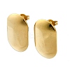 Ion Plating(IP) 201 Stainless Steel Stud Earrings EJEW-K270-10G-1