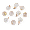 Transparent Spray Painted Glass Pendants LS-GLAA-N035-020A-B01-1
