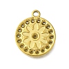 304 Stainless Steel Pendant Rhinestone Settings STAS-D192-14G-1