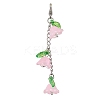 Lily of the Valley Acrylic & Glass Pendant Decorations HJEW-JM02419-4