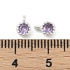 Brass Pave Cubic Zirconia Pendants KK-H204-03S-03-3