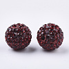 Handmade Polymer Clay Rhinestone Beads RB-S250-12mm-A11-2