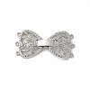 Brass Micro Pave Cubic Zirconia Fold Over Clasps KK-U052-10P-1