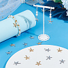 100Pcs 2 Styles 304 & 316 Stainless Steel Pendants STAS-SC0008-67-4