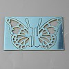 Acrylic Mirror Butterfly Cupcake Toppers FIND-WH0152-208C-2