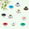 200 Sets 10 Colors Iron Grommet Eyelet Findings SCRA-GF0001-10B-04-6