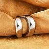 304 Stainless Steel Two-layer C-Shaped Cuff Earrings EJEW-M073-10PG-02-5